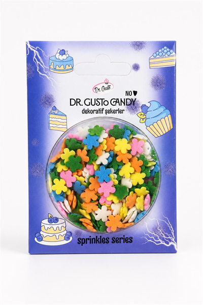 Dr. Gusto Karışık Renkli Papatya Pasta Süsleme Şekeri