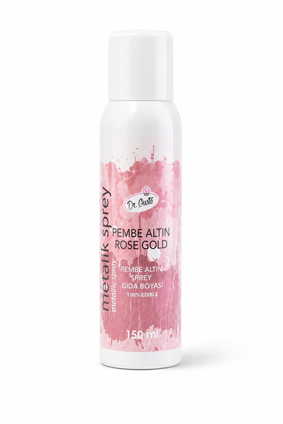 Dr. Gusto Rose Gold Sprey Gıda Boyası 150 ml