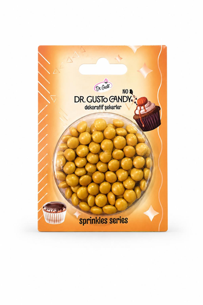 Dr. Gusto Altın Bonbon Draje Pasta Süsleme Şekeri