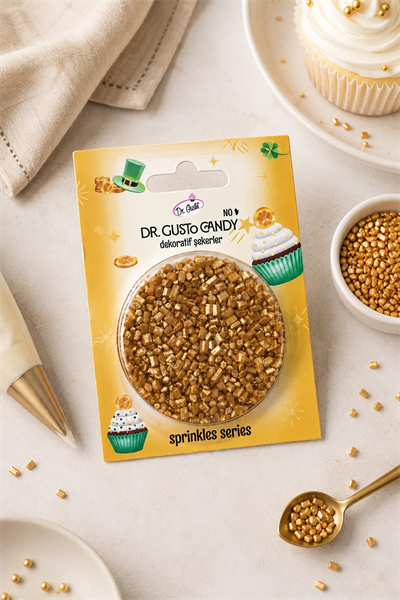 Dr. Gusto Altın Candy Sanding Pasta Süsleme Şekeri