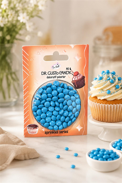 Dr. Gusto Mavi Bonbon Draje Pasta Süsleme Şekeri