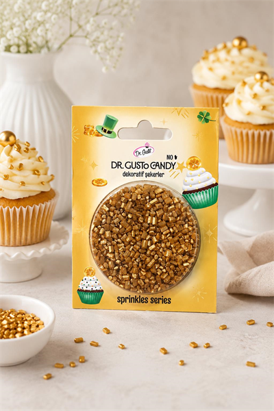 Dr. Gusto Altın Candy Sanding Pasta Süsleme Şekeri