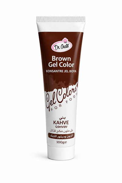 Dr. Gusto Kahverengi Jel Gıda Boyası 100 Gr