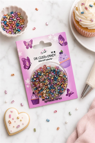 Dr. Gusto Karışık Renkli Sanding Candy Pasta Süsleme Şekeri
