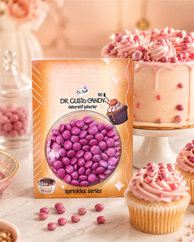 Dr. Gusto Pembe Bonbon Draje Pasta Süsleme Şekeri
