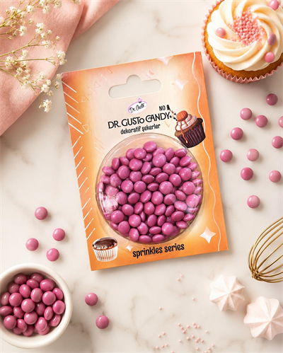 Dr. Gusto Pembe Bonbon Draje Pasta Süsleme Şekeri