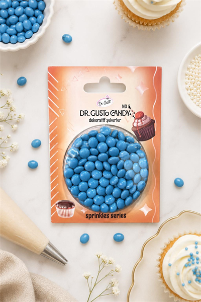 Dr. Gusto Mavi Bonbon Draje Pasta Süsleme Şekeri