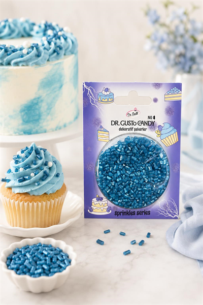 Dr. Gusto Mavi Sanding Candy Pasta Süsleme Şekeri