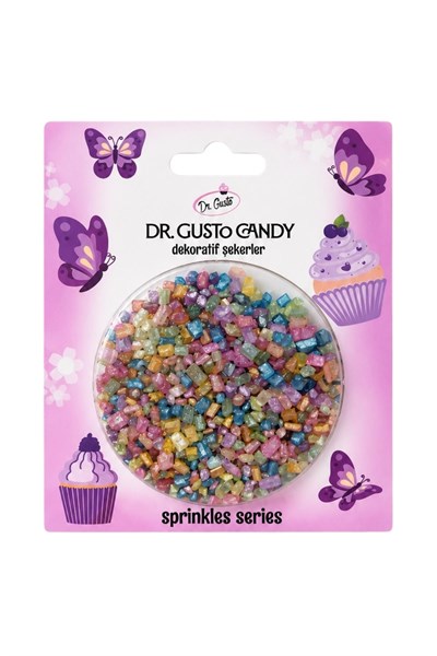 Dr. Gusto Karışık Renkli Sanding Candy Pasta Süsleme Şekeri