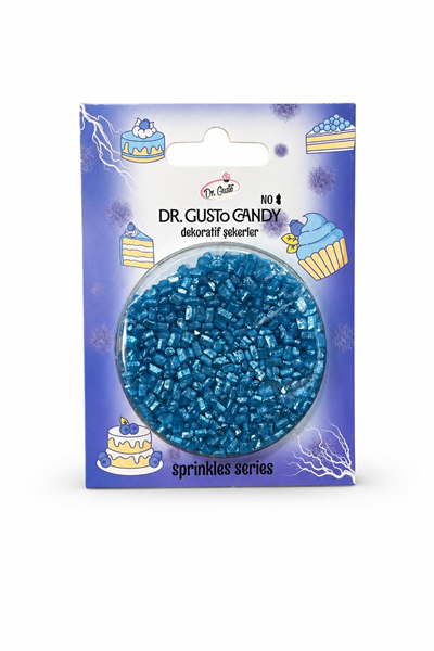 Dr. Gusto Mavi Sanding Candy Pasta Süsleme Şekeri