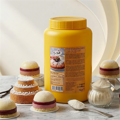 Erimeyen Pudra Şekeri 1 KG – Isıya Dayanıklı Pasta ve Tatlı Süsleme Pudra Şekeri