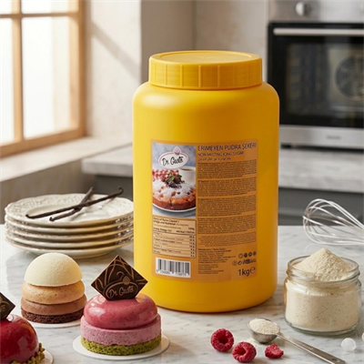 Erimeyen Pudra Şekeri 1 KG – Isıya Dayanıklı Pasta ve Tatlı Süsleme Pudra Şekeri