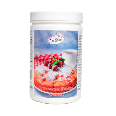 Erimeyen Pudra Şekeri 200 g – Nem ve Isıya Dayanıklı Süsleme Şekeri