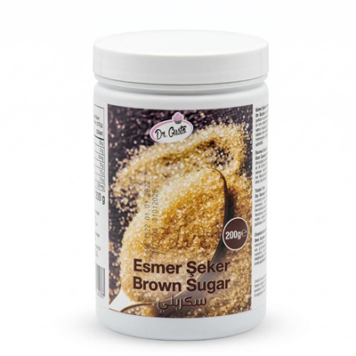 Dr. Gusto Esmer Şeker 200 gr - Pastacılık ve Tatlı Tarifleri için Doğal Aromalı Kahverengi Şeker