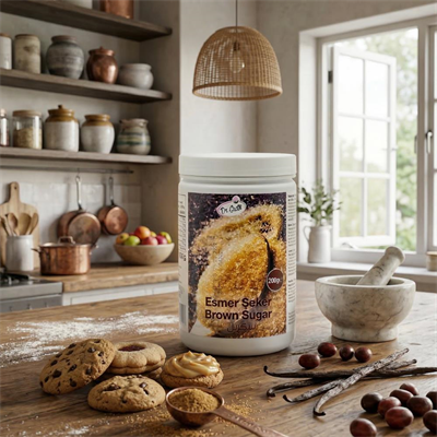 Dr. Gusto Esmer Şeker 200 gr - Pastacılık ve Tatlı Tarifleri için Doğal Aromalı Kahverengi Şeker