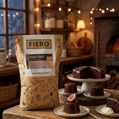 Fiero Islak Kek Karışımı Kakao 10 kg Profesyonel Brownie ve Islak Kek Toz Karışım