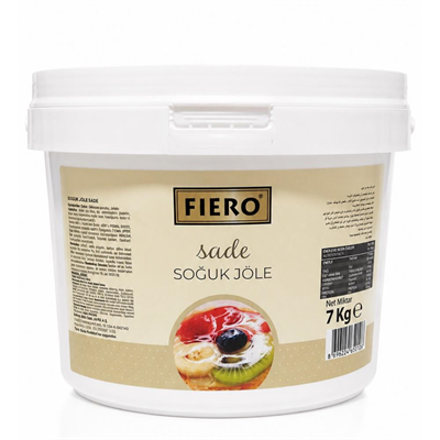 Fiero Soğuk Jöle Sade 7 KG – Pasta, Cheesecake ve Tatlılar İçin Profesyonel Parlak Pasta Jölesi
