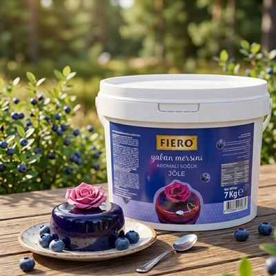 Fiero Yaban Mersini Jöle 7 Kg Profesyonel Pasta ve Tatlı Süsleme Jölesi