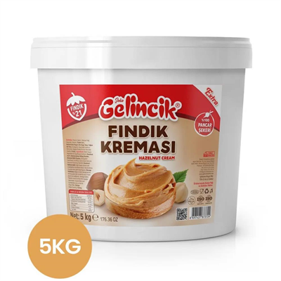Fındık Kreması (Krokan) 5 Kg – Parça Fındıklı Profesyonel Dolgu Kreması