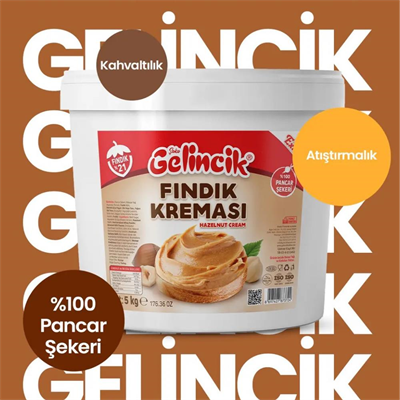 Fındık Kreması (Krokan) 5 Kg – Parça Fındıklı Profesyonel Dolgu Kreması