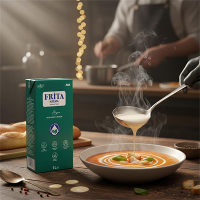 Frita Bitkisel Yağlı Krema 1 L – Sıcak Yemek, Çorba, Sos ve Fırın Lezzetleri İçin