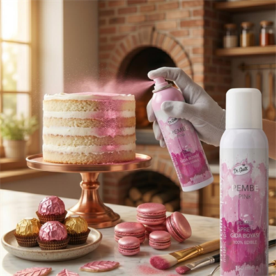Gıda Sprey Boyası Pembe 150 ML – Pasta ve Tatlı Dekor Spreyi