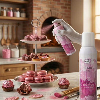 Gıda Sprey Boyası Pembe 150 ML – Pasta ve Tatlı Dekor Spreyi