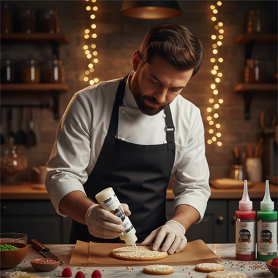 Dr. Gusto Glazür Cookie Icing Beyaz 150 gr - Kurabiye, Cupcake ve Pasta için Kullanıma Hazır Şeker Glazürü