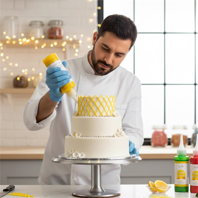 Glazür Cookie Icing Sarı 150 GR – Kurabiye, Cupcake ve Pasta İçin Kullanıma Hazır Şeker Glazürü