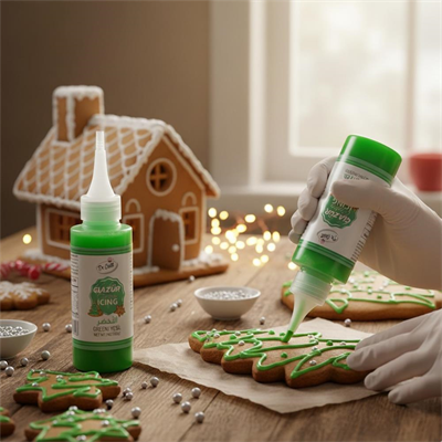 Glazür Cookie Icing Yeşil 150 GR – Kurabiye, Cupcake ve Pasta İçin Hazır Şeker Hamuru Glazürü