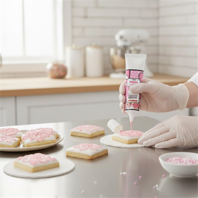 Glazür Tüp Pembe 40 Gr – Pasta ve Kurabiye Dekor Glaze