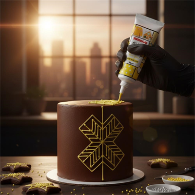 Şeker & Sugar Glazür Tüp Sarı 40 gr - Pasta ve Kurabiye Dekor Glaze