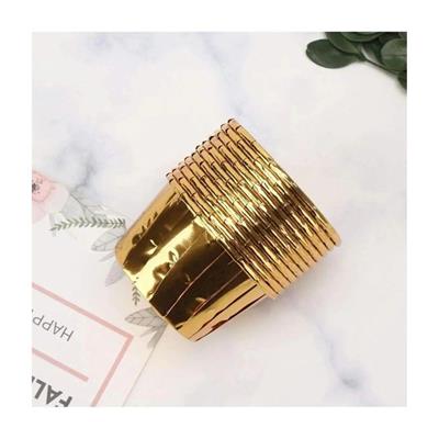Gold Altın Sarısı Parlak Metalize 25li Muffin Cupcake Kek Kapsülü