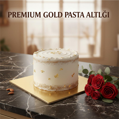 Gold Kare Pasta Altlığı 18 cm – Kalın Karton 25’li Paket