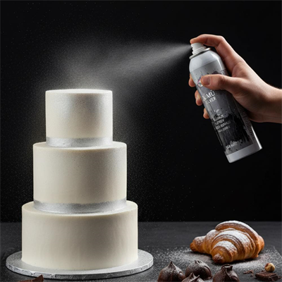 Gümüş Renkli Sprey Gıda Boyası 150 ml
