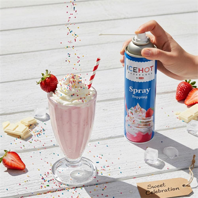 Richs Icehot Sprey Şanti 250 gr - Soğuk & Sıcak Uyumlu Hazır Sprey Krema