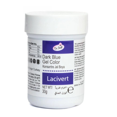 Jel Gıda Boyası Lacivert 30 Gr – Şeker Hamuru, Krema ve Pasta Dekorasyonu İçin