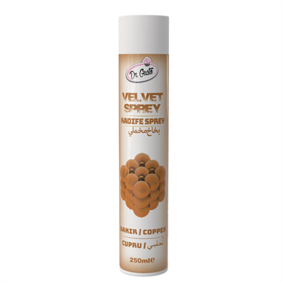 Kadife (Velvet) Sprey Gıda Boyası Bakır 250 ml