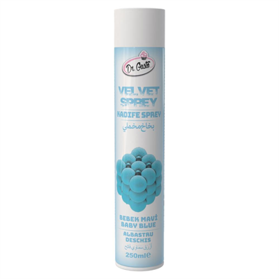 Kadife (Velvet) Sprey Gıda Boyası Bebe Mavi 250 ml
