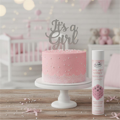 Kadife (Velvet) Sprey Gıda Boyası Bebe Pembe 250 ml