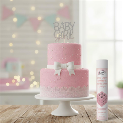 Kadife (Velvet) Sprey Gıda Boyası Bebe Pembe 250 ml
