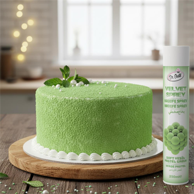Kadife (Velvet) Sprey Gıda Boyası Soft Yeşil 250 ml