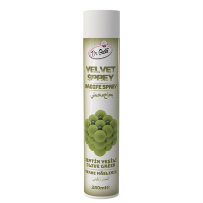 Dr. Gusto Kadife (Velvet) Sprey Gıda Boyası Zeytin Yeşili 250 ml