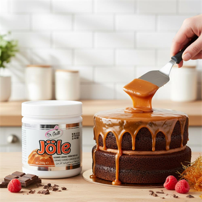 Karamelli Jöle 250 g – Pasta, Tatlı ve Cheesecake Üzeri Parlak Kaplama Sosu