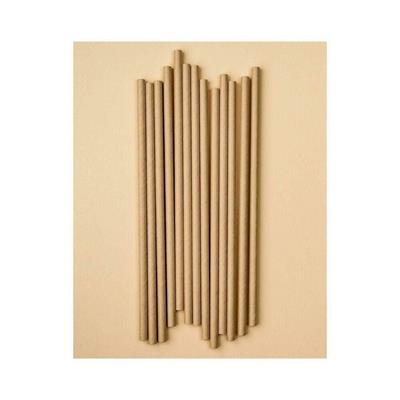 Kraft Kağıt Pipet 19,5 Cm 25 Adet