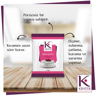 Krater Toz Krem Şanti 1 kg
