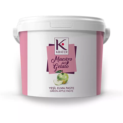 Krater Yeşil Elma Dondurma Paste 3 Kg