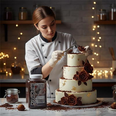 Krep Kırığı Çikolata 150 GR – Waffle, Pancake ve Tatlılar İçin Çikolatalı Çıtır