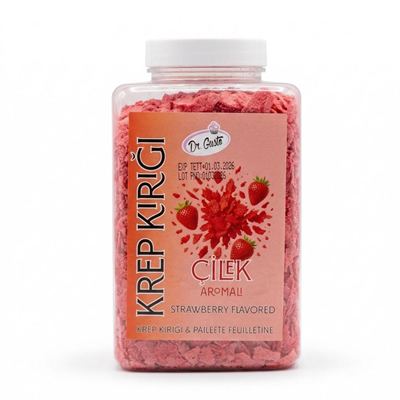 Krep Kırığı Çilek 150 GR – Pasta, Waffle ve Tatlı Süsleme Parçacıkları