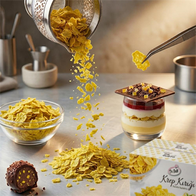 Krep Kırığı Limonlu 1 KG – Pastacılık ve Tatlı Süsleme Ürünü